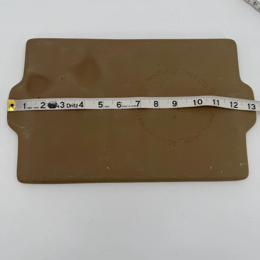 Vtg Pampered Chef #1805 School Post Office Gingerbread House Stoneware Mold
